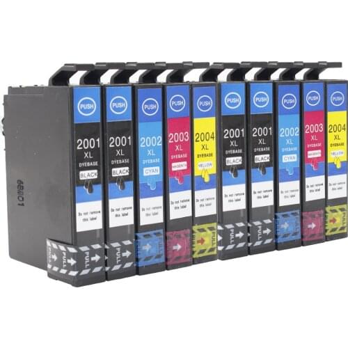 XIMO 10 PK T2001XL-T2004XL Ink Cartridges for Epson WF-2520 WF-2530 WF-2540 XP-200 XP-300 XP-400 2530