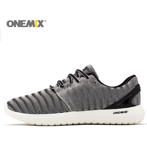 ONEMIX Fashion Outdoor WOMEN White Sneakers High Quality Casual Breathable Shoes Mesh Soft Jogging Tennis Mens Shoes Summer