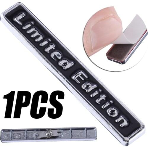 1pc 3D Chrome Black Metal Sticker Limited Edition Emblem Badge Logo Motorcycle Decal Car Styling Stickers