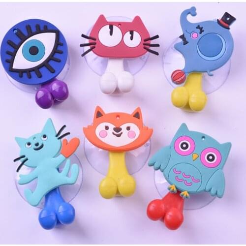 1PC Wall Mounted Heavy Duty Suction Cup Antibacterial Toothbrush Holder Hooks Set Toothpaste Suction Cup Holder