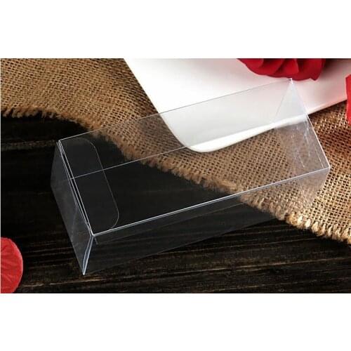 200pcs 8x8x13 Jewelry Gift Box Clear Boxes Plastic Box Transparent Storage Pvc Box Packaging Display Pvc Boxen For Wed/christmas