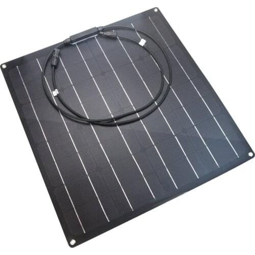 50W 18V ETFE Flexible Solar Panel 50w Cells For Car/Truck/Motorcycle/Boat/RV/Camping/Hiking Waterproof