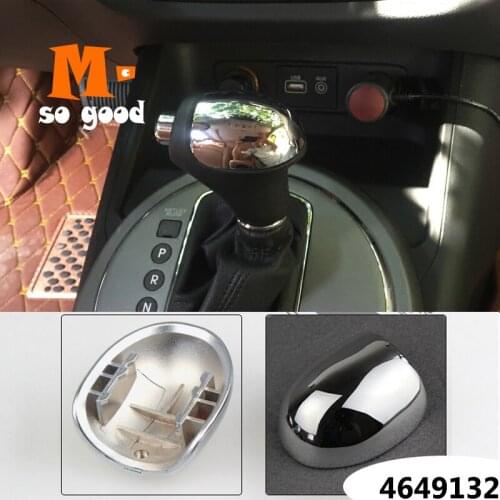 ABS Chrome for Kia Sportage R Cerato K3 K4 K5 Sorento 2011 2012 2013 2014 2015 Car Gear Shift Knob Gear Head Cover Sticker 1pcs