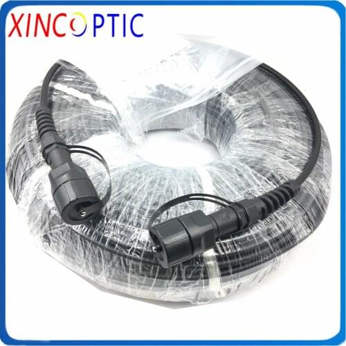 12Strands 6.0mm 100M ODVA-MPOAPC F Female/Male 6.0mm LSZH Armored Fiber Optic Patch Cord Jumper Cable Compatible with TE