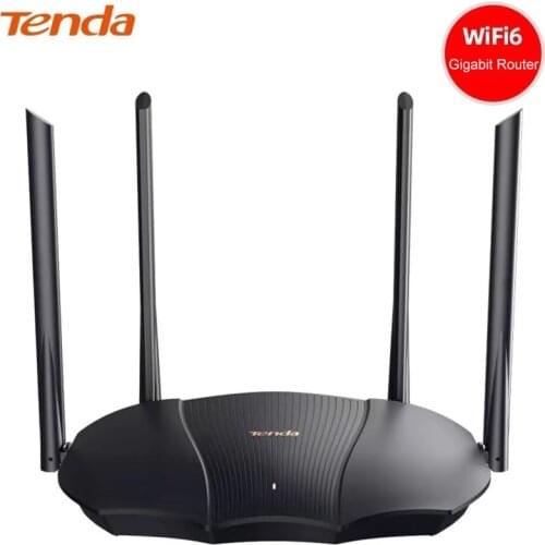 Tenda 3000Mbps WiFi6 AX3000 Gigabit Wi-Fi 6 Wireless Router 2.4/5G Dual Band OFDMA MU-MIMO Beamforming IPv6 WPA3 Security