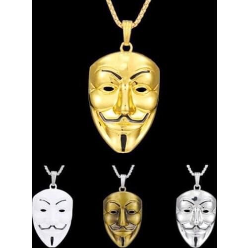 Mask Keychain Keyring Movie Trinket Vendetta Keychain Graduation Christmas Gift Jewelry Souvenir