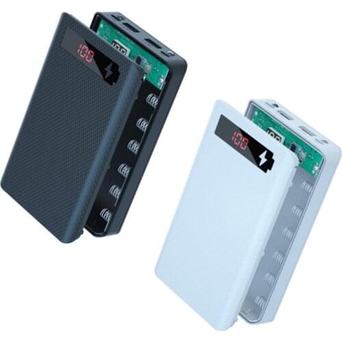 18650 Power Bank Case Dual USB Mobile Phone Charge Wireless Charger Battery Box Cell Phone Replacement Parts