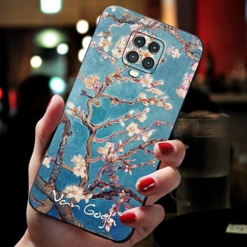 For Xiaomi Redmi Note 9 Pro Max 8T 7 8 Pro 9S 8 T 9 S Case For Redmi Note9 Note8 Pro Note9S 3D Art almond tree Cases Cover