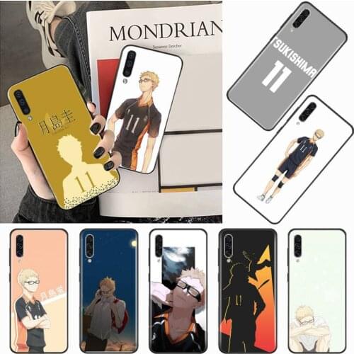 Tsukishima kei Haikyuu anime series Phone Case For Samsung galaxy S 9 10 20 A 10 21 30 31 40 50 51 71 s note 20 j 4 2018 plus