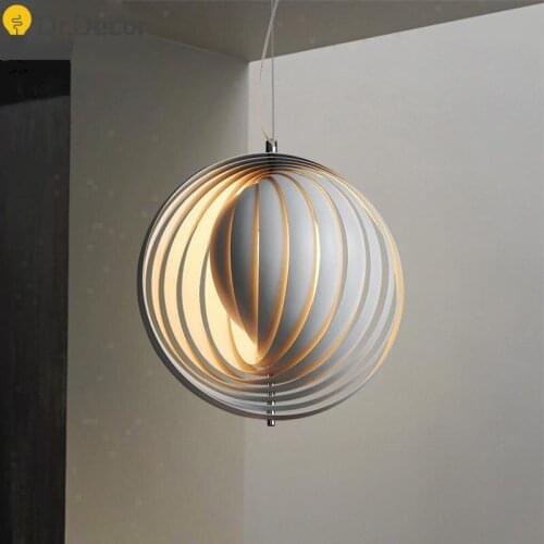 Designer Creative LED Round Pendant Lights Modern Decor Kitchen Hanging Lamps Art Bar Coffee Store Decorative Hanglamp Luminaria