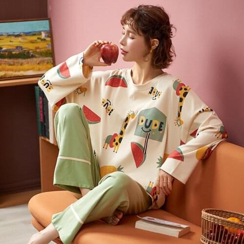 DJ ALPACAS Women's Cotton Pajamas