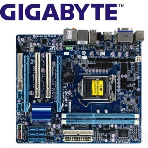 Gigabyte GA-H55M-D2H 100% Original Motherboard LGA 1156 DDR3 8G H55 D2H H55M-D2H Desktop Mainboard SATA II Systemboard Used