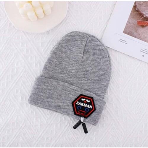 Personality Trend Autumn Winter All-Match Woolen Mens Eavesless Pee Hat Couple Womens Hedging Warm Knitted Toe Cap U45