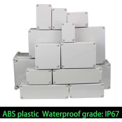 Waterproof Plastic Enclosure Box Electronic ip67 Project Instrument Case Electrical Project Box ABS Outdoor Junction Box Housing