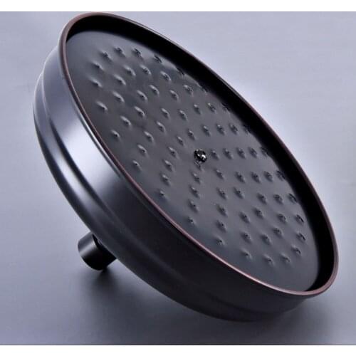 Black Oil Rubbed Brass Rainfall Bathroom Top Spray Rain Shower Head Accessories (Standard G1/2".)dsh249