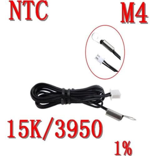 M4 screw ear NTC temperature sensor 15K/3950 NTC thermistor 15K B value 3950 1% probe temperature measurement NTC15K/3950