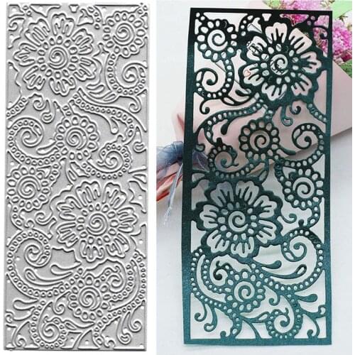 Metal Cuttting Dies Square Frame Flowers Die Cuts Scrapbooking Embossing Album Decor Fustelle Stamps And Dies for Card Making