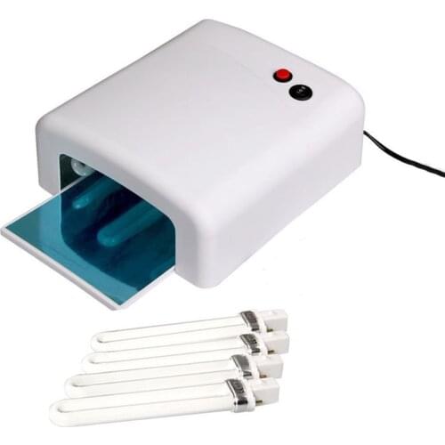 2017 New Pro Nail Polish Dryer Lamp 36W LED UV Gel Acrylic Curing Light Spa Kit With 4 Tubes