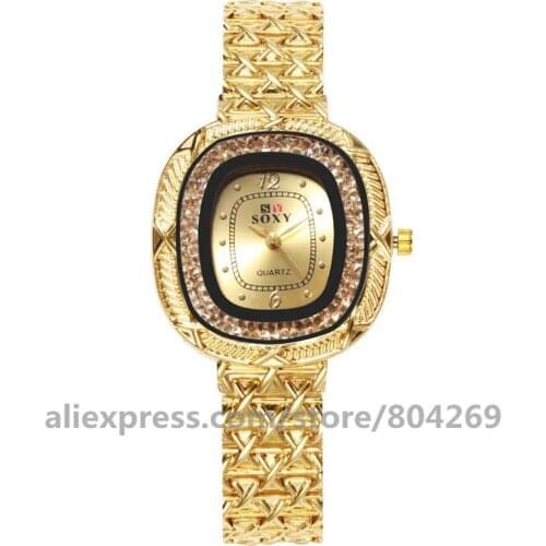 Wholesale Women Rhinestone Watches Hot Sale Women Watch Alloy Quartz Wristwatches