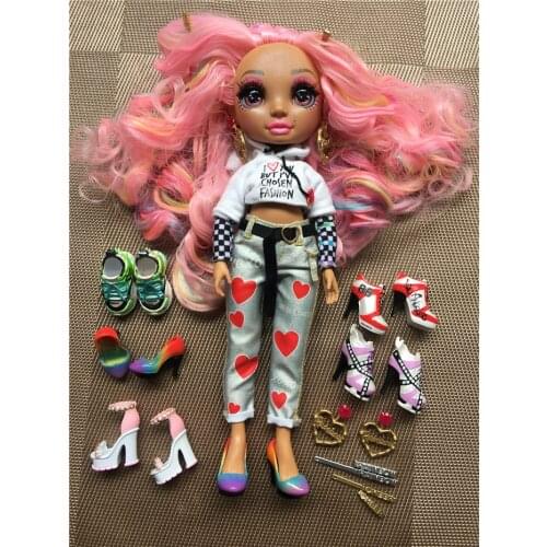 Original Rainbow Doll Accessories Clothes Socks Shoes Boots Earring Hair Pins