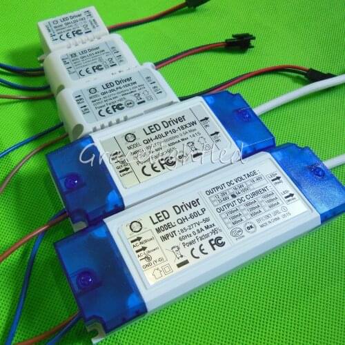 AC 85-265V 1-2x3w 2-4x3w 6-10x3w 10-18x3w 18-30x3w 600mA 650mA LED Driver Convertor Transformer For Ceiling Light Power Supply