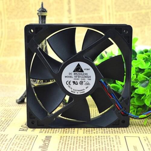 Brand new original AFB1224SH 12025 24V 0.42A 12CM industrial control mute inverter cooling fan