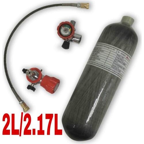 Acecare 2L/2.17L Scuba Tank Pcp Air Tank 4500psi Airforce Condor Pcp Air Rifle Hpa Airsoft Airgun 300bar Carbon Fiber Cylinder