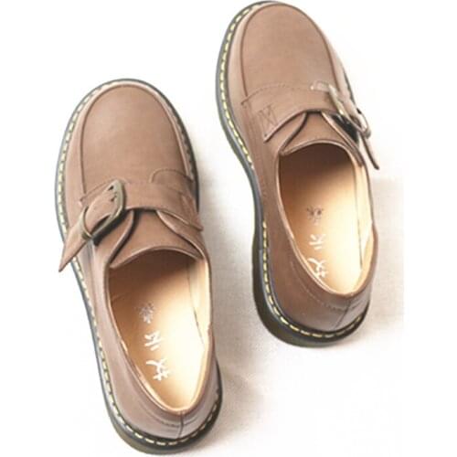 Classic Casual Shoes Women Round Toe Lolita Shoes Women Flats Comfortable Slip On Women Shoes Brogue College Jk Mary Jane Shoes