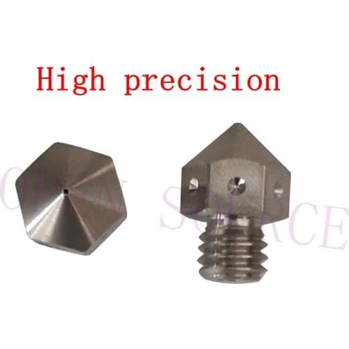 3pcs Top Quality MK8 Stainless Steel Nozzle For Micro Swiss Creality CR-10 Ender 3 Ender5, CraftBot, Prusa i3 3D printer