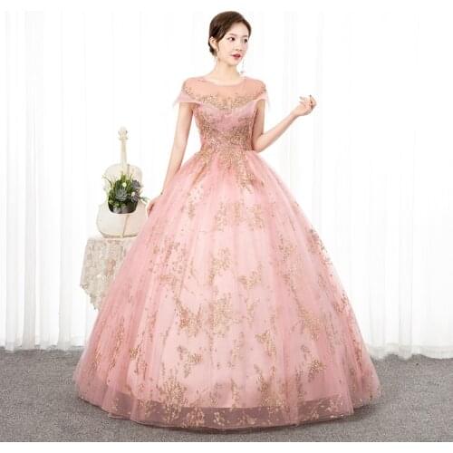Real Video Sweet Quinceanera Dress Cap Sleeve Party Prom Formal Dress Ball Gown Vintage Vestidos De 15 Anos Quinceanera 2021