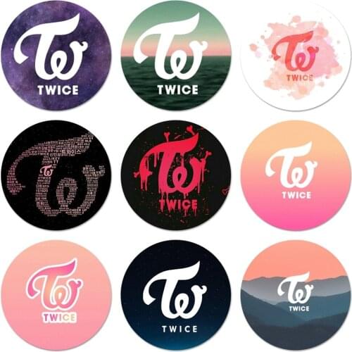 Twice logo Icons Pins Badge Decoration Brooches Metal Badges For Clothes Backpack Decoration