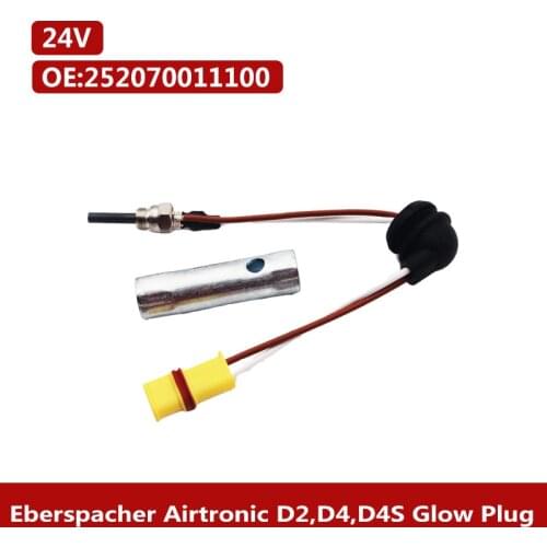 12V/24V Airtronic D2 D4 D4S Cab Heater Glow Plug With Wrench 252069011300 |252070011100 For Eberspacher