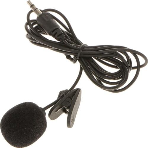 3.5mm Plug Portable Mini Interview Video Recording Microphone Studio Stereo Condenser Mic with Windproof Foam Cover Universal