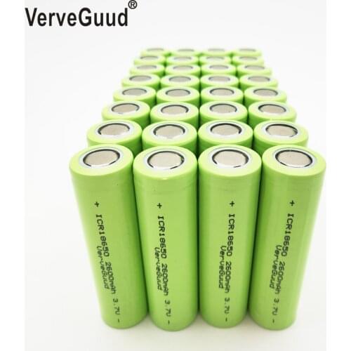 32Pcs 100% Original Li-ion ICR18650-26F 3.7V 2600mAh 18650 Lithium Rechargeable Battery For Flashlight Safe Batteries Industria