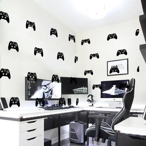 40 Pcs Game Switch Controller XBOX Wall Sticker Gaming Eat Sleep game zone Ps4 Game Controller Wall Decal Game room Vinyl