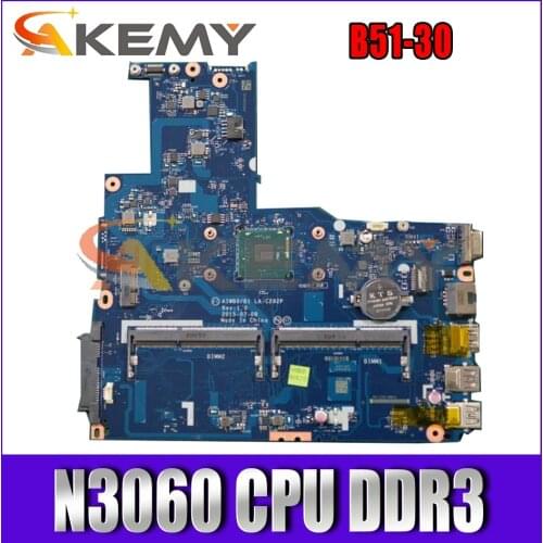 Akemy For Lenovo B51-30 AIWBO/B1 LA-C292P Laptop Motherboard CPU N3060 DDR3 (with Fingerprint connector) 100% Test OK