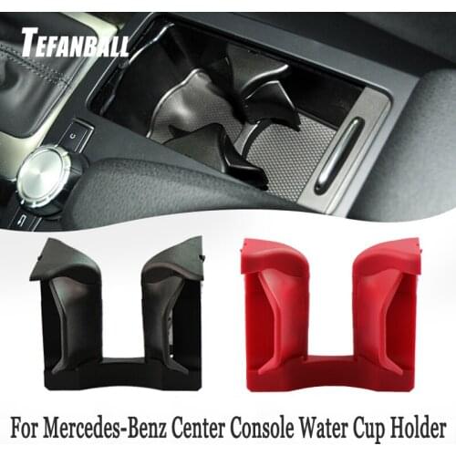 Car Center Console Water Cup Holder Drink Stand Insert Divider Board For Mercedes-Benz C E GLK Class W204 W207 W212 S212 X204