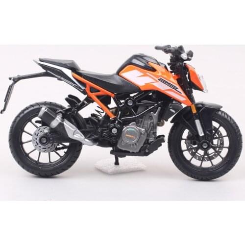 Bburago 1:18 Scales Small 250 Duke Street Bike Motorcycle Diecasts & Toy Vehicles Miniatures Gift Moto Replicas for Kids Boys