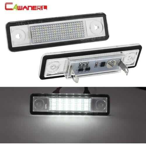 Cawanerl For Opel Astra F G Corsa B Omega A B Vectra B Zafira A 2 Pieces Car Styling LED Number License Plate Light White 12V