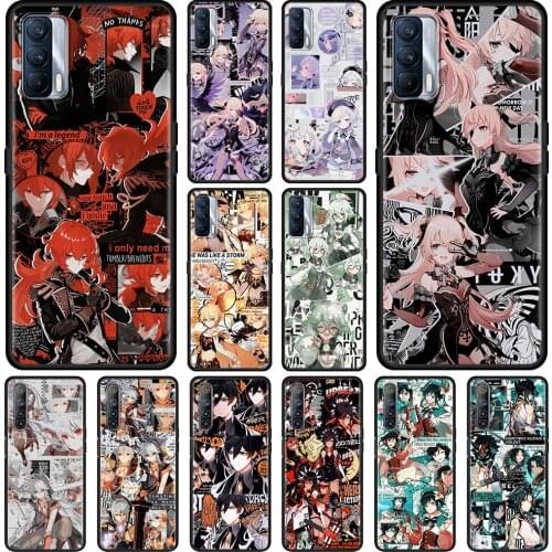 Phone Shell For Realme V15 V13 GT Neo C25 C21 C20 C15 C11 C3 8 7 6 X50 Q2 Pro Q2i Fundas Genshin Impact Coque TPU Case