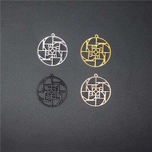 Elfin Fibonacci spiral in a circle - Golden spiral - golden ratio - geometry gift - science pendants graducation gift