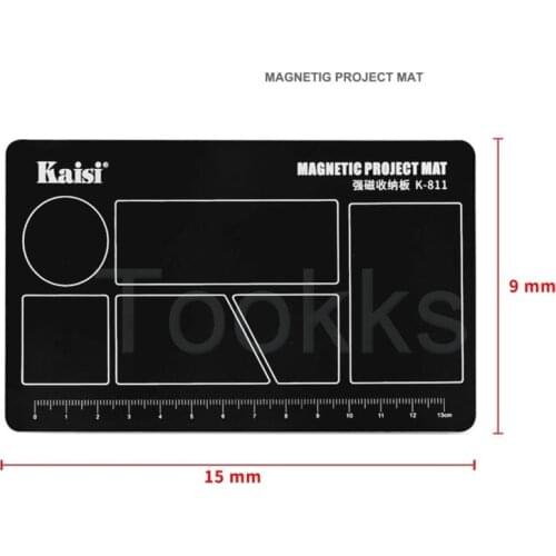 KAISI K-811 K-822 Magnetic Storage Pad Tweezers Screw Storage Desk Mat BGA Soldering Repair Platform Screw Memory Pad