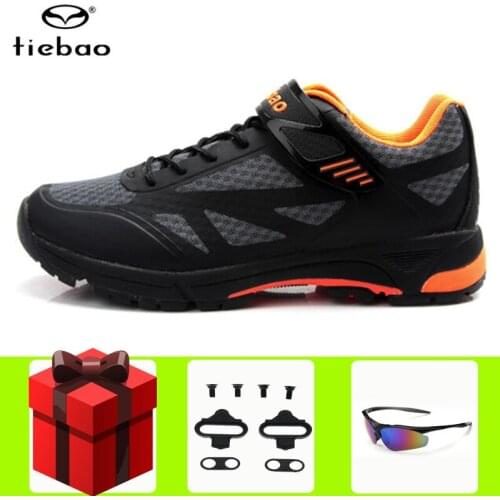 Tiebao Leisure Cycling Sneakers for Men Women Breathable Self-locking Mountain Bike Shoes Sapatilha Ciclismo Mtb Bike Shoes