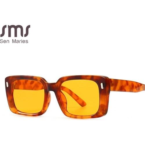 Square Vintage Sunglasses Women Men Retro Luxury Brand Designer Sun Glasses Female Male Eyewear Rectangle Punk Oculos De Sol