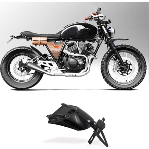 Lexmoto Vendetta 250 Black Plastic Motorcycle Rear Wheel Fender Splash Guard Mudguard Cover with Bracket