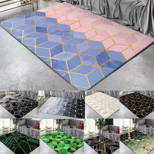 Fashion Modern Area Rugs Geometric Pattern Carpet Nordic Simple Living Room Coffee Table Room Bedroom Floor Area Rug Mat
