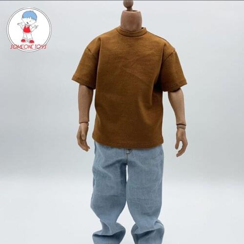 1/6 Male Soldier Figure casual Loose Shirt Jeans trousers SET for 12 inches M34 M35 Super Strong Body Figures