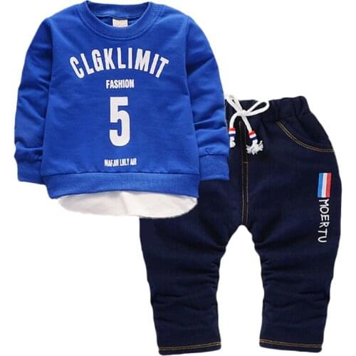2020 New kids clothes Cotton Spring Autumn boy baby sets Children Leisure sport 2-piece Suit boys clothes Fashion Cool Set