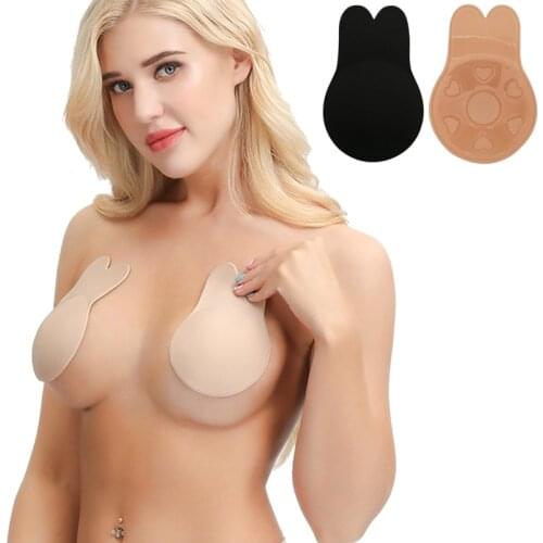 Perfering Reusable Women Breast Petals Lift Nipple Cover Invisible Petal Adhesive Strapless Lift Breast Backless Bra Silicone