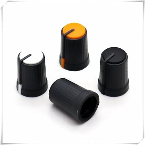 10 Pieces Plastic Half Shaft Knob Diameter 12mm Height 17mm Potentiometer Encoder Knob 180 Degree D-Shaped Inner Hole 6mm